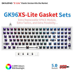 SKYLOONG GK96 ABS Kits-White as variant: Bluetooth