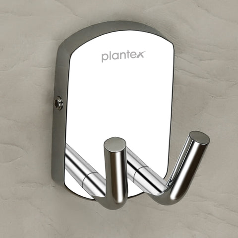 Plantex 304 Grade Stainless Steel Robe Hook/Cloth-Towel Hanger/Door Hanger-Hook/Bathroom Accessories - Pack of 1 (Chrome) - Default Title