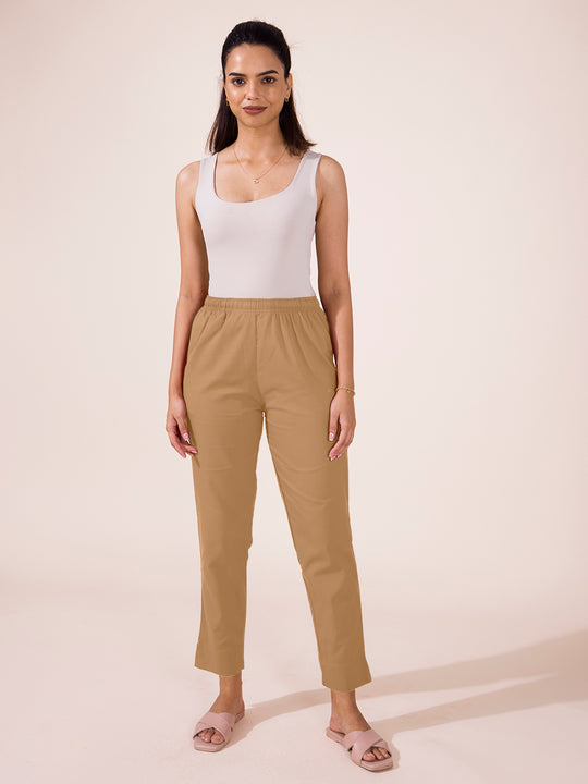 Cotton Pencil Pants