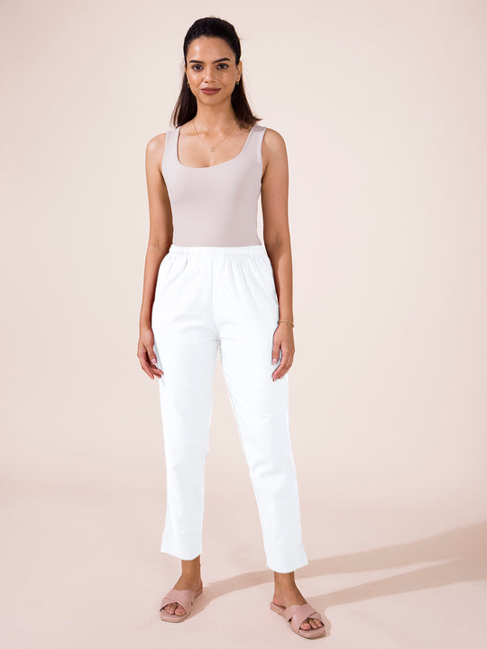 Cotton Pencil Pants