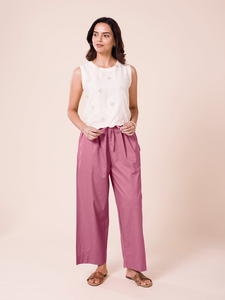 Buy GO COLORS Womens 2 Pocket Solid Kurti Pants | Shoppers Stop