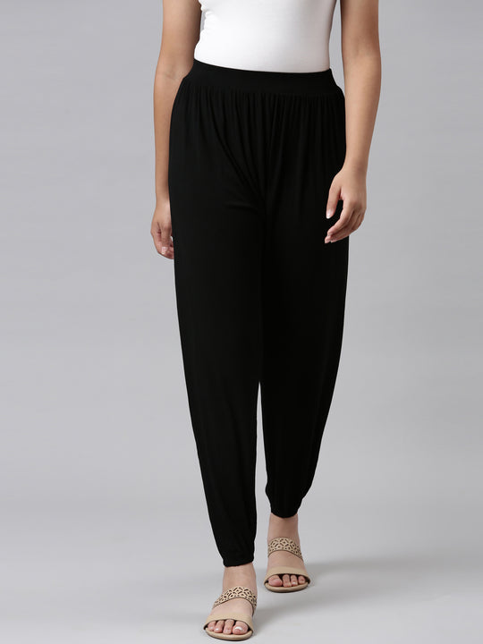 Buy online Black Women Harem Pants from Skirts, tapered pants & Palazzos  for Women by A One Handicrafts for ₹699 at 50% off | 2023 Limeroad.com