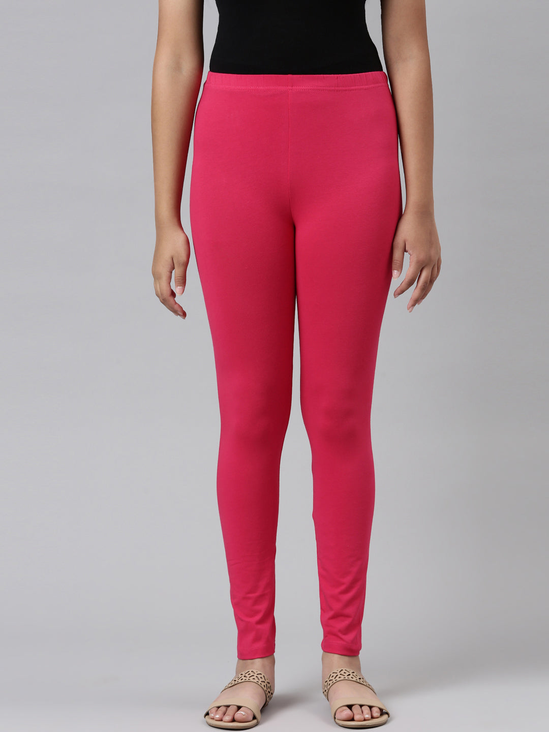 Buy KEX Red Dark pink Solid Cotton Ankle Length Legging Combo Legging Combo  Girls Legging Combo Ankle Legging Combo Online at Best Prices in India -  JioMart.