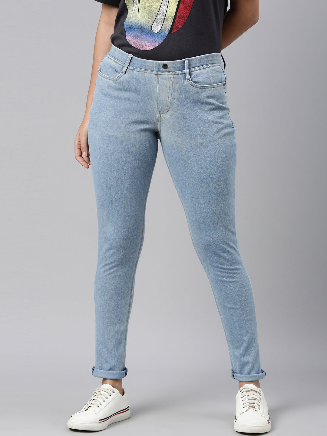 GO COLORS Legging Cropped S (Jean Blue) in Vadodara at best price by Go  Colors - Justdial