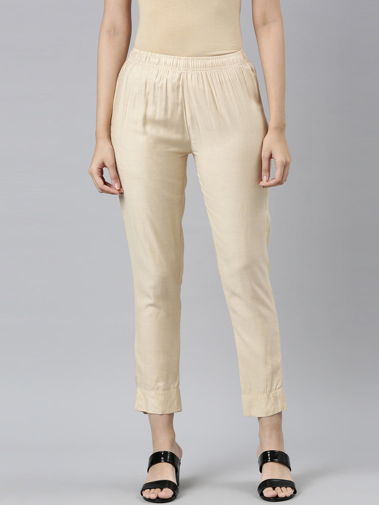Buy MALENO Mens Slim Fit Cream Trouser at Amazonin