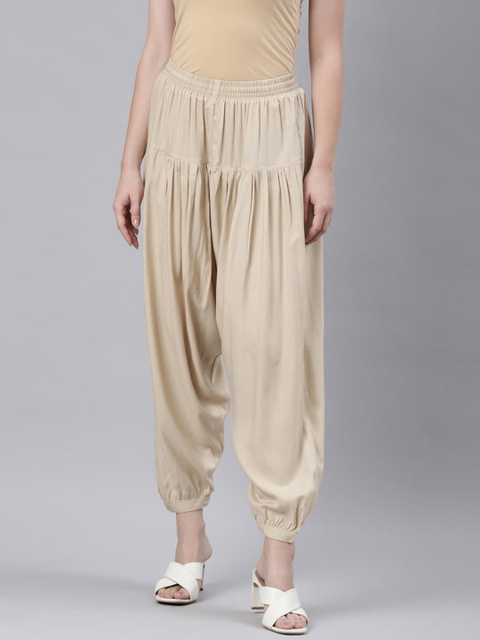 Buy Cream Ivory Cotton Harem Pantswomenclothing Organic Unique Online in  India  Etsy