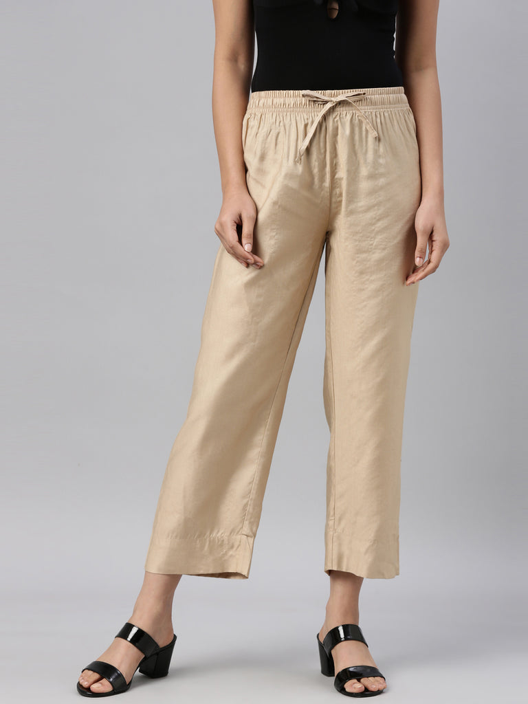 Buy Golden Ankle Pant Cotton Silk for Best Price, Reviews, Free
