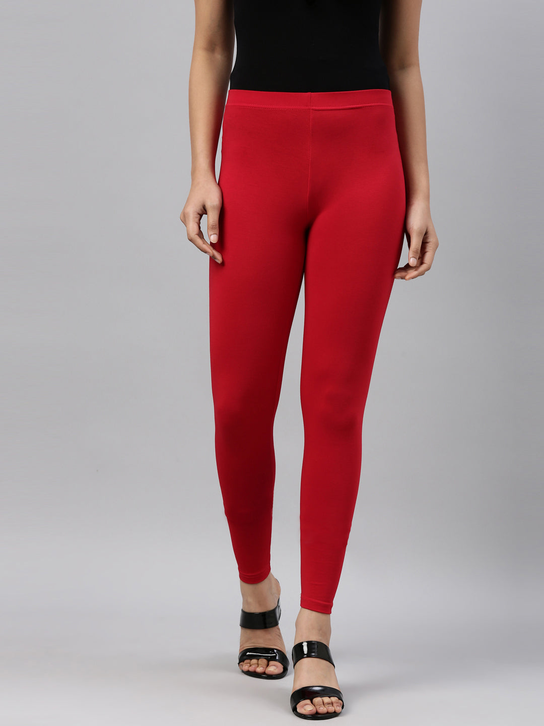 Jithu Channel Recommends : GO COLORS Ankle-Length Leggings with Elasticated  Waist - PaisaWapas