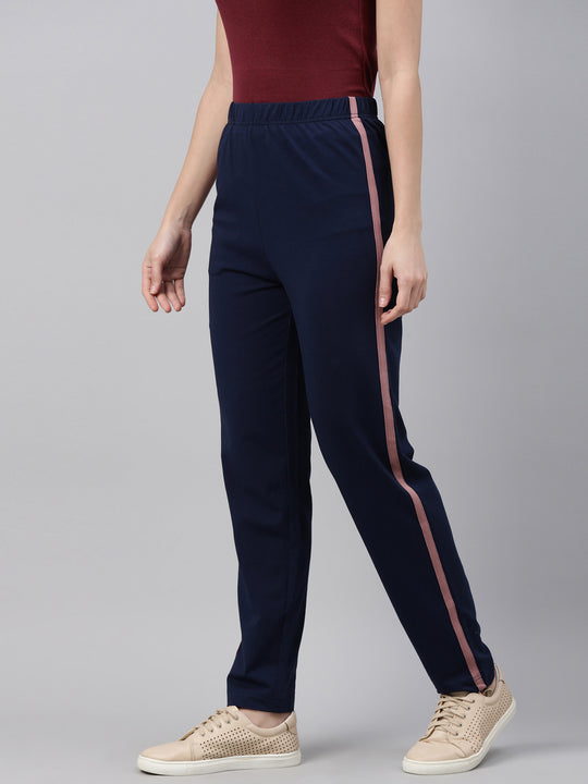Buy SECOND LAYERS Women Blue Slim Fit Track Pants - Track Pants for Women  8136111 | Myntra