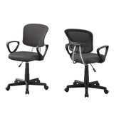 21.5" x 23" x 33" Grey Foam Metal Polypropylene Polyester Office Chair Office Chairs homeroots office 