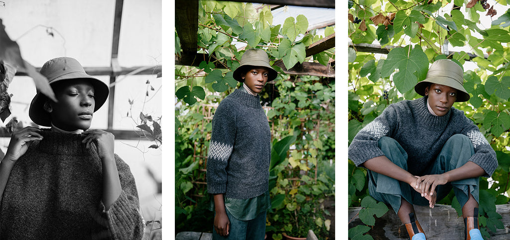 Three more images of the Skog sweater.