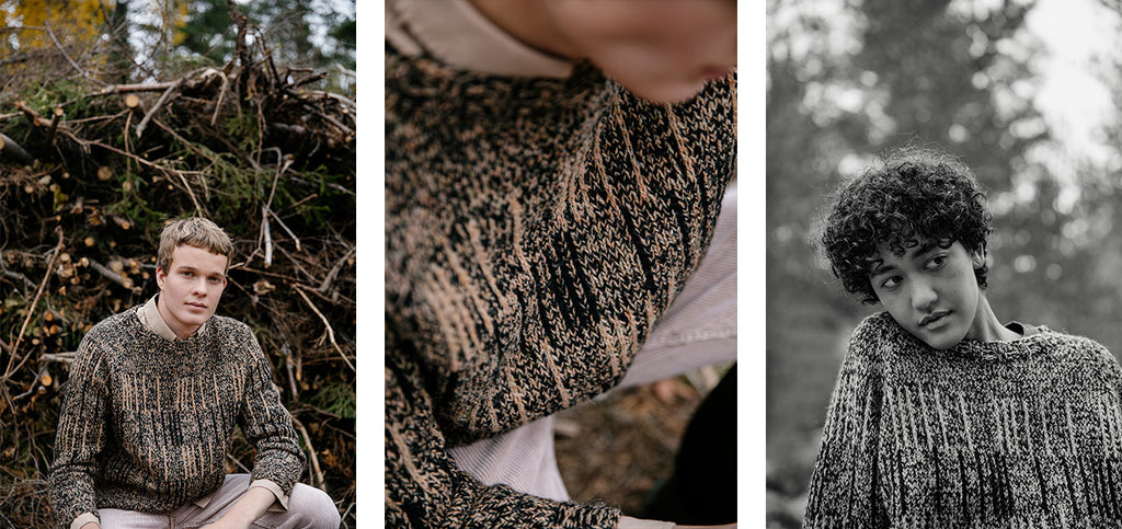 Three more images of the Viiva sweater.