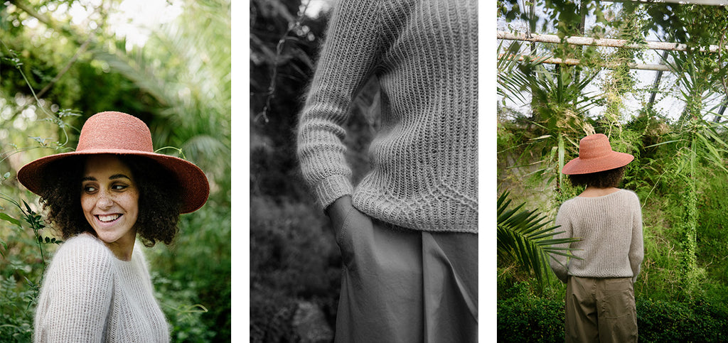 Three images of the Keseran Pasaran sweater.