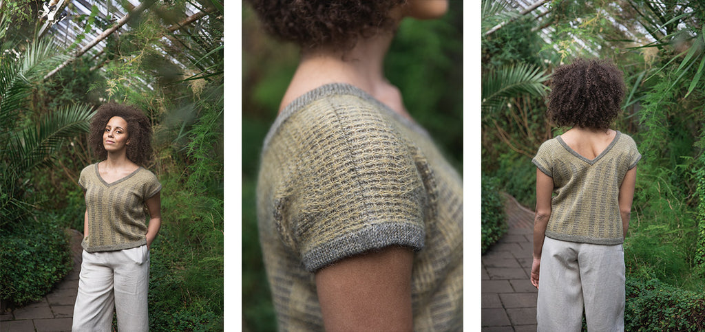 Three images of the Theia top and its details.