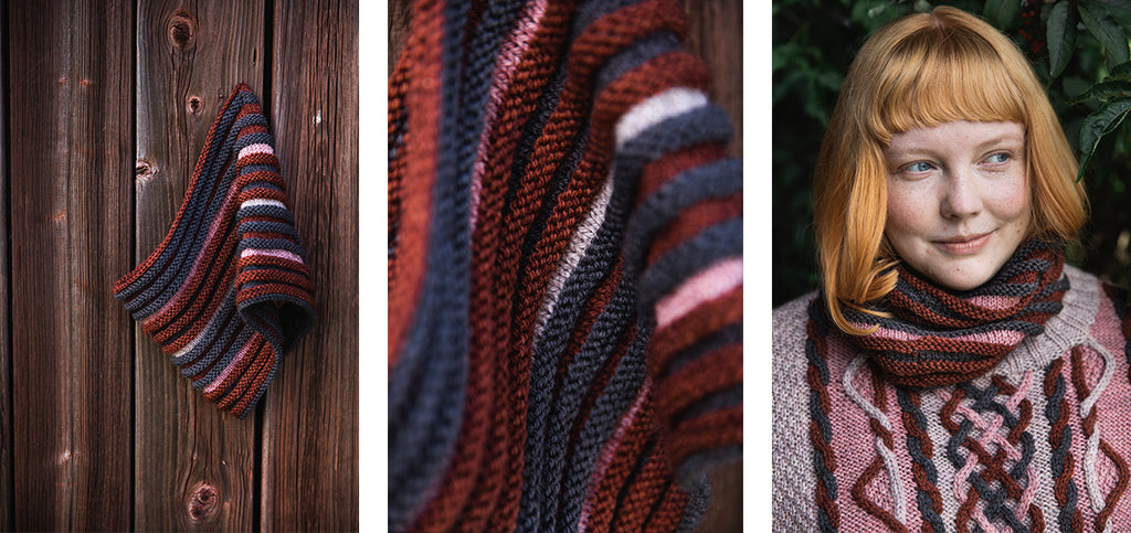 Three images of the Canal cowl, on a wall and on a model.