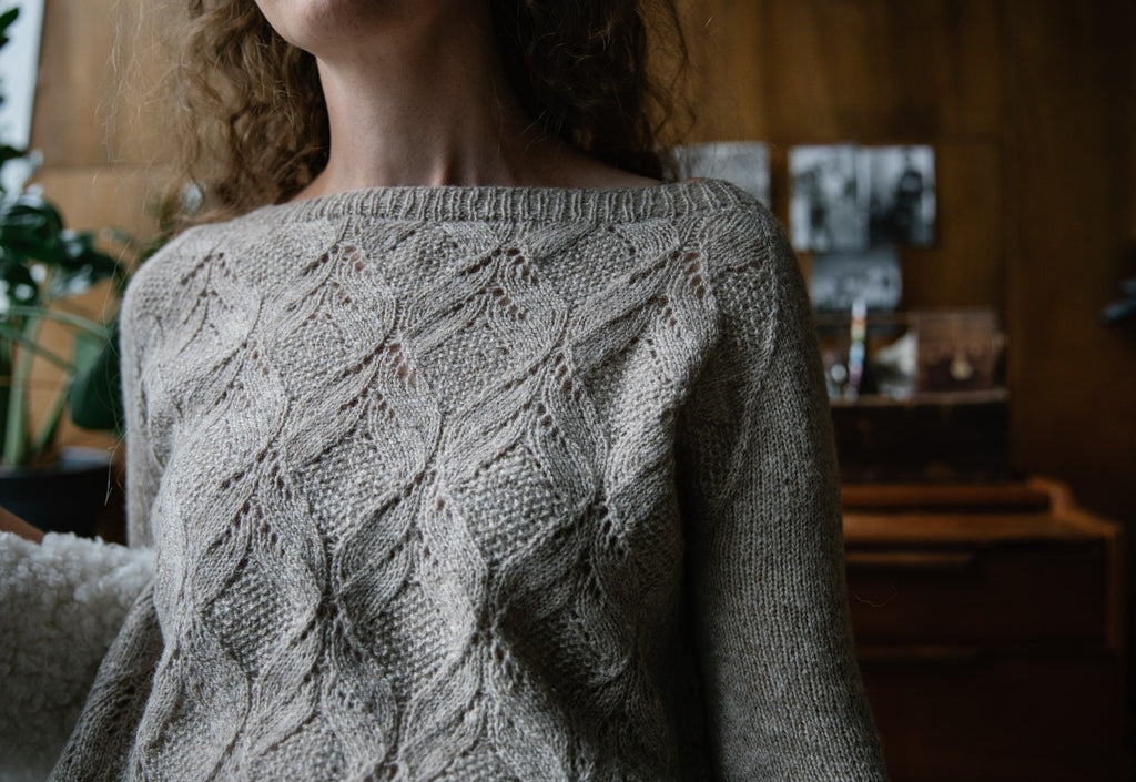 Image of the Poet sweater.