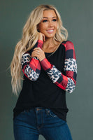 Noelle Leopard Plaid Sweatshirt