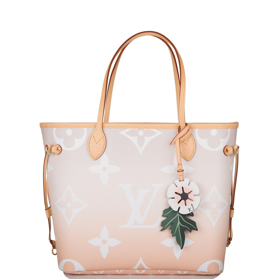 LOUIS VUITTON Neverfull MM Wild At Heart Monogram Giant Tote Bag Creme