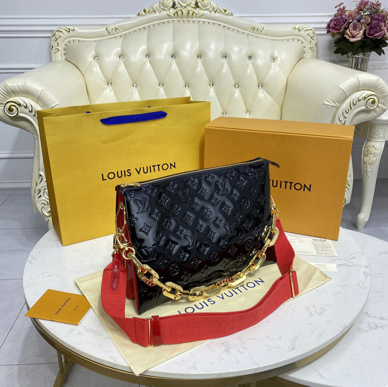 Louis Vuitton Coussin BB Emerald in Lambskin Leather with Gold