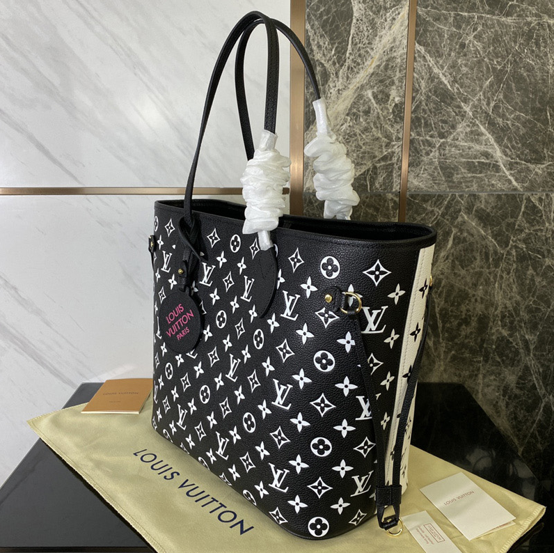 LOUIS VUITTON MONOGRAM EMPREINTE LEATHER NEVERFULL TOTE MM – Caroline's  Fashion Luxuries