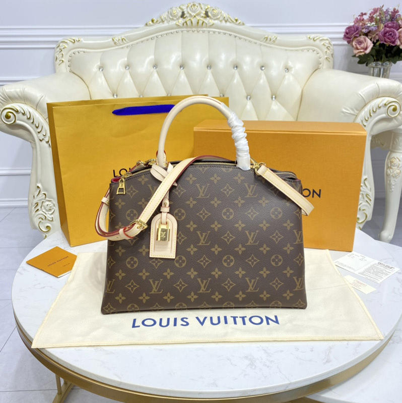 Louis Vuitton Keepall 50B Blue/Yellow in Cowhide Leather with