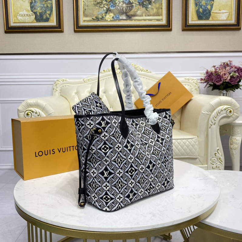 Louis Vuitton Jacquard Textile Since 1854 Onthego GM in Grey