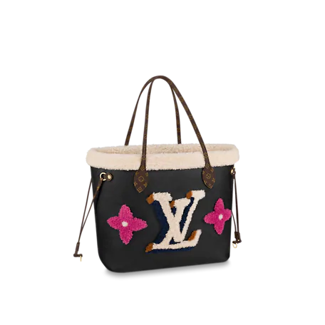 Louis Vuitton Black Wild At Heart Giant Monogram Empreinte Neverfull MM