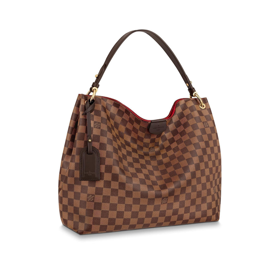 LOUIS VUITTON Graceful MM Damier Ebene Shoulder Bag Brown - 10% Off