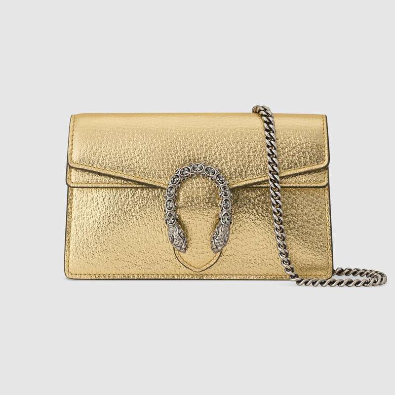 US Exclusive Dionysus lizard super mini bag Gold Leather – Hepper