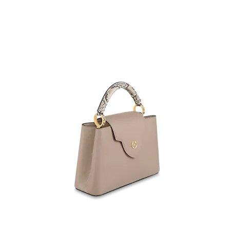 Louis Vuitton Magnolia Leather Capucines MM Bag- PINK color