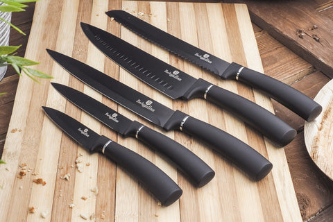 Berlinger Haus 6 Piece Kitchen Knife Set, Elegant Cooking Knives W