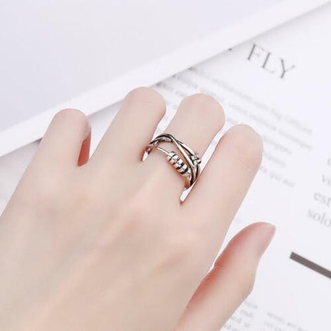 925 Silver | Sterling Silver Fidget Ring - Adjustable – Soothe Rings