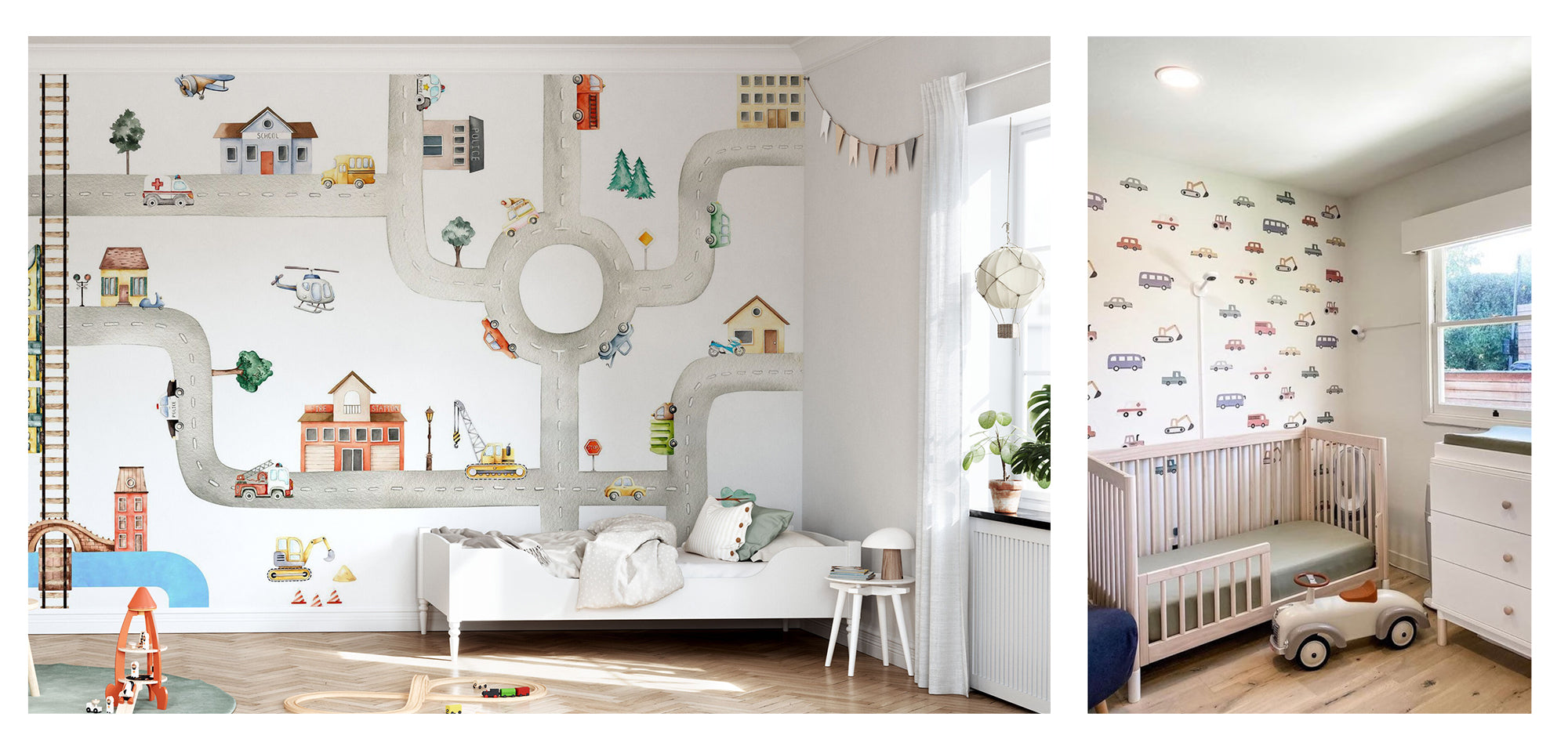 cat-themed wallpaper ideas for boys' nursery