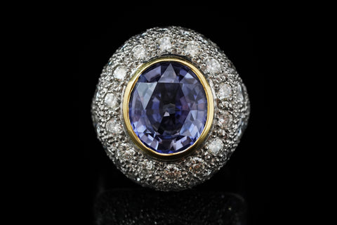 COLETTE DIAMOND RING OF .78 CARATS IN TWO-TONE GOLD - ANTIQUE ART