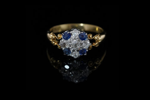 COLETTE DIAMOND RING OF .78 CARATS IN TWO-TONE GOLD - ANTIQUE ART