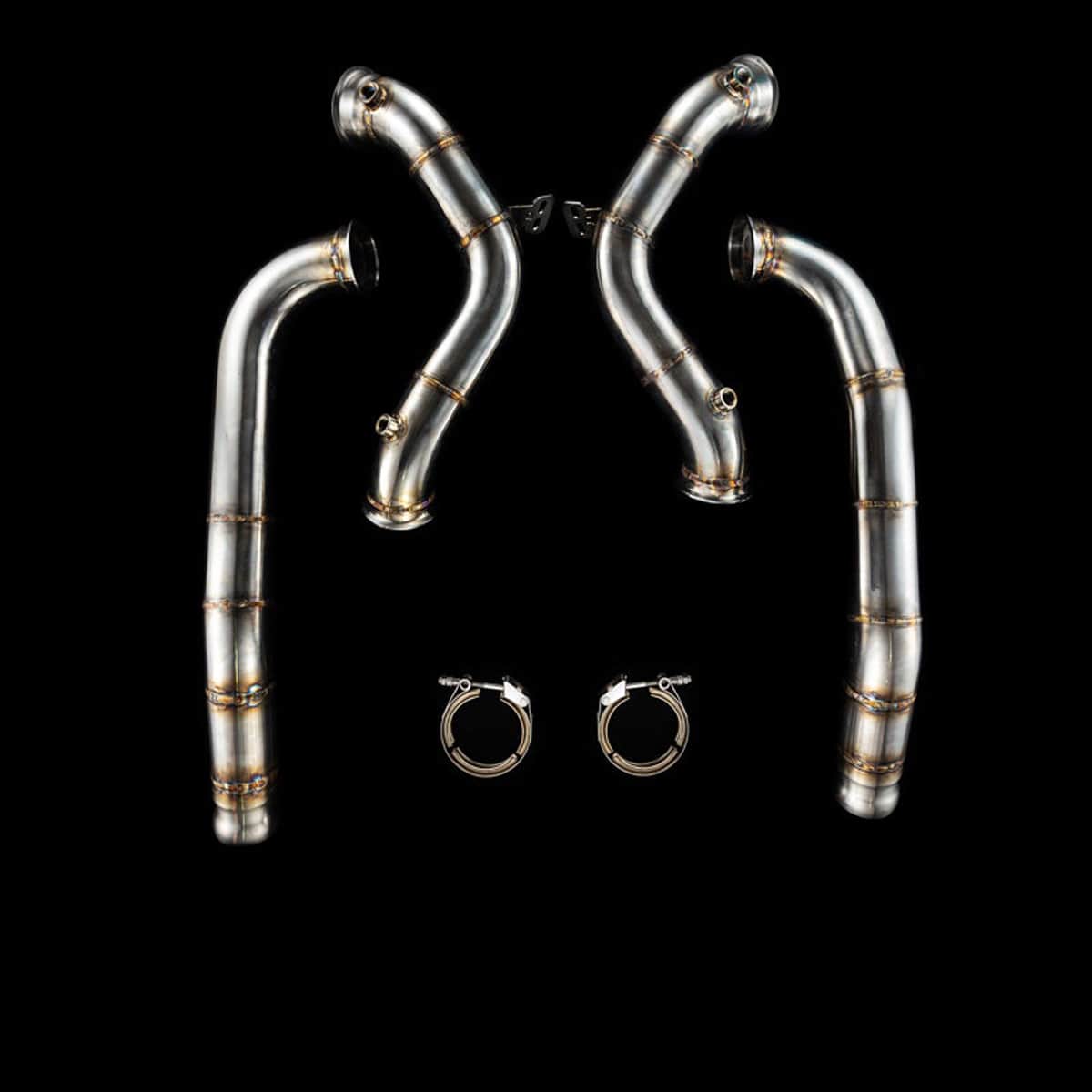 MERCEDES AMG GT/GTS/GTC/GTR 4.0L V8 BITURBO (M178) 3.5" CATLESS DOWNPIPES