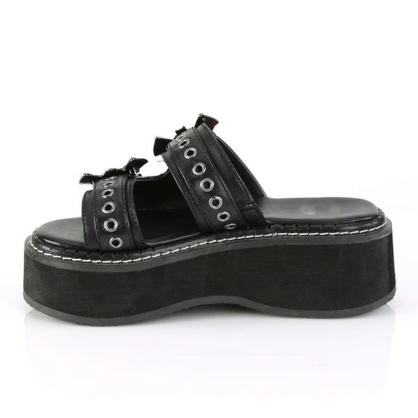 2021 Brand Black Gothic Vampire Cosplay Comfy Sole Heels Summer Fashion Platform Sandals Shoes Women Slipper Outdoor - Ecart