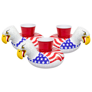 GoFloats Inflatable Drink Holders 3-Pack - Alligator