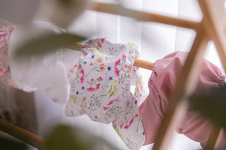 Cloth nappies drying