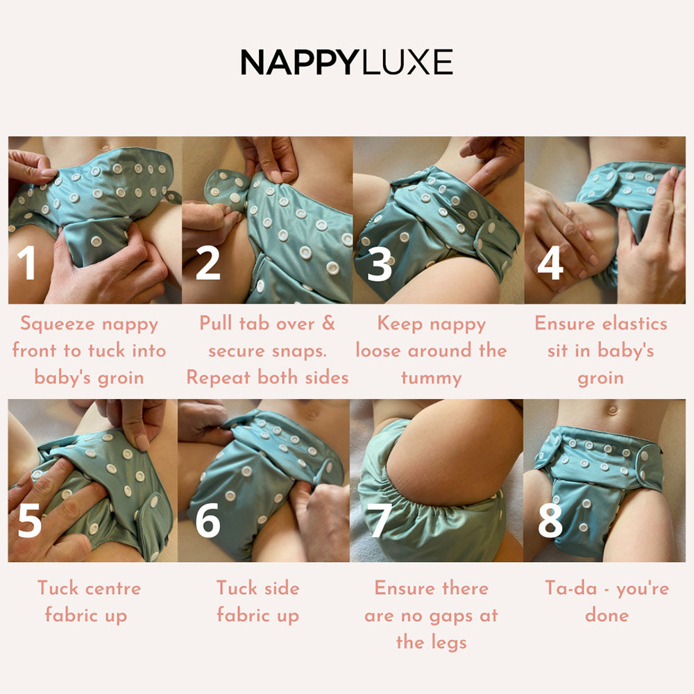 How to fit a reusable cloth nappy correctly