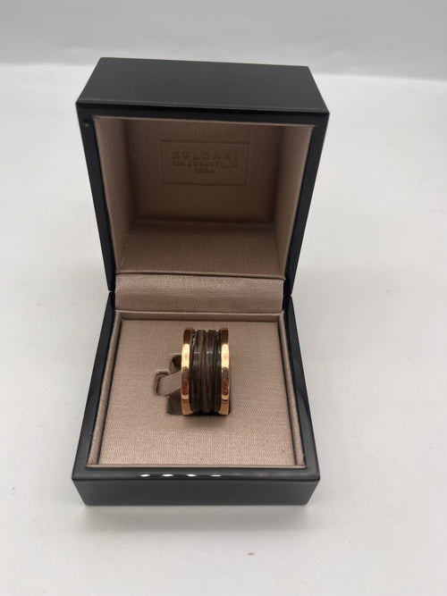 Bvlgari Multi Gemstone Inlay 18K Rose Gold Station Bracelet SM Bvlgari | TLC