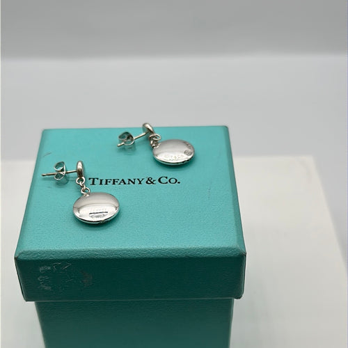 Return to Tiffany® Circle Stud Earrings in Silver