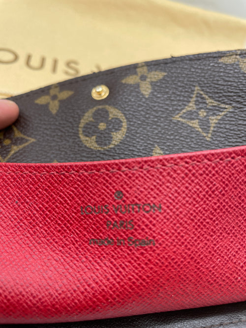 Hot Stamped Louis Vuitton Emilie wallet