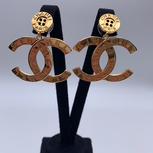 Chanel CC Logo Gold Earrings -Small – Elite HNW - High End Watches