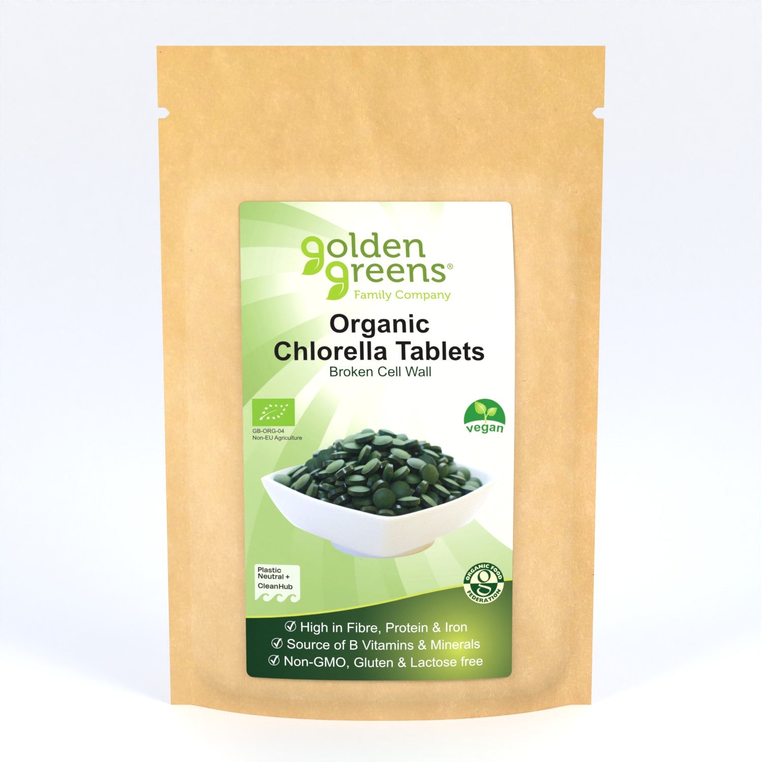 View Organic Chlorella Tablets 500mg information