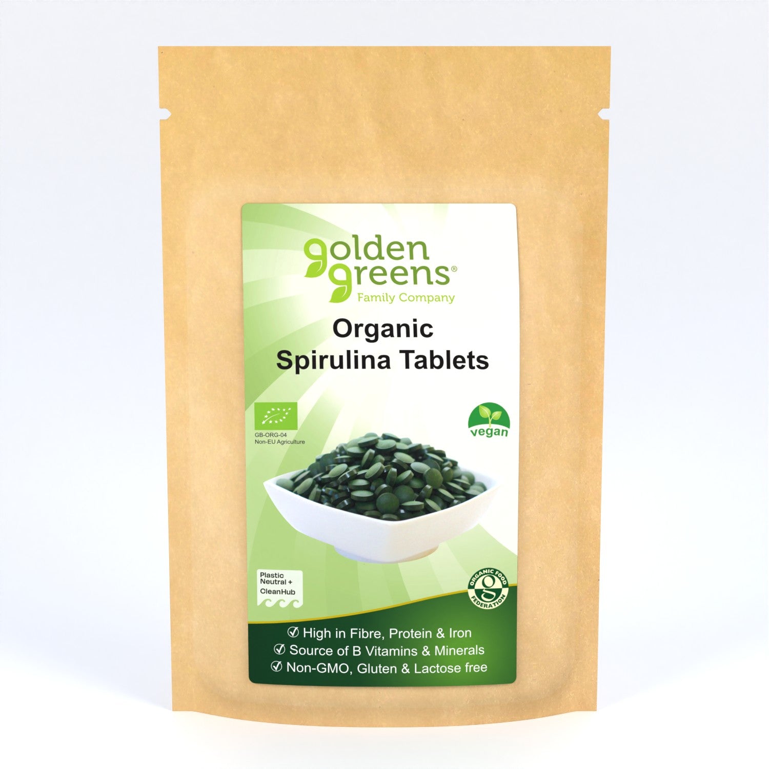View Organic Spirulina Tablets 500mg information