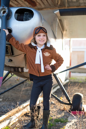 Amelia The Pioneer Pilot Jacket, Hat & Scarf - The Prize Booth