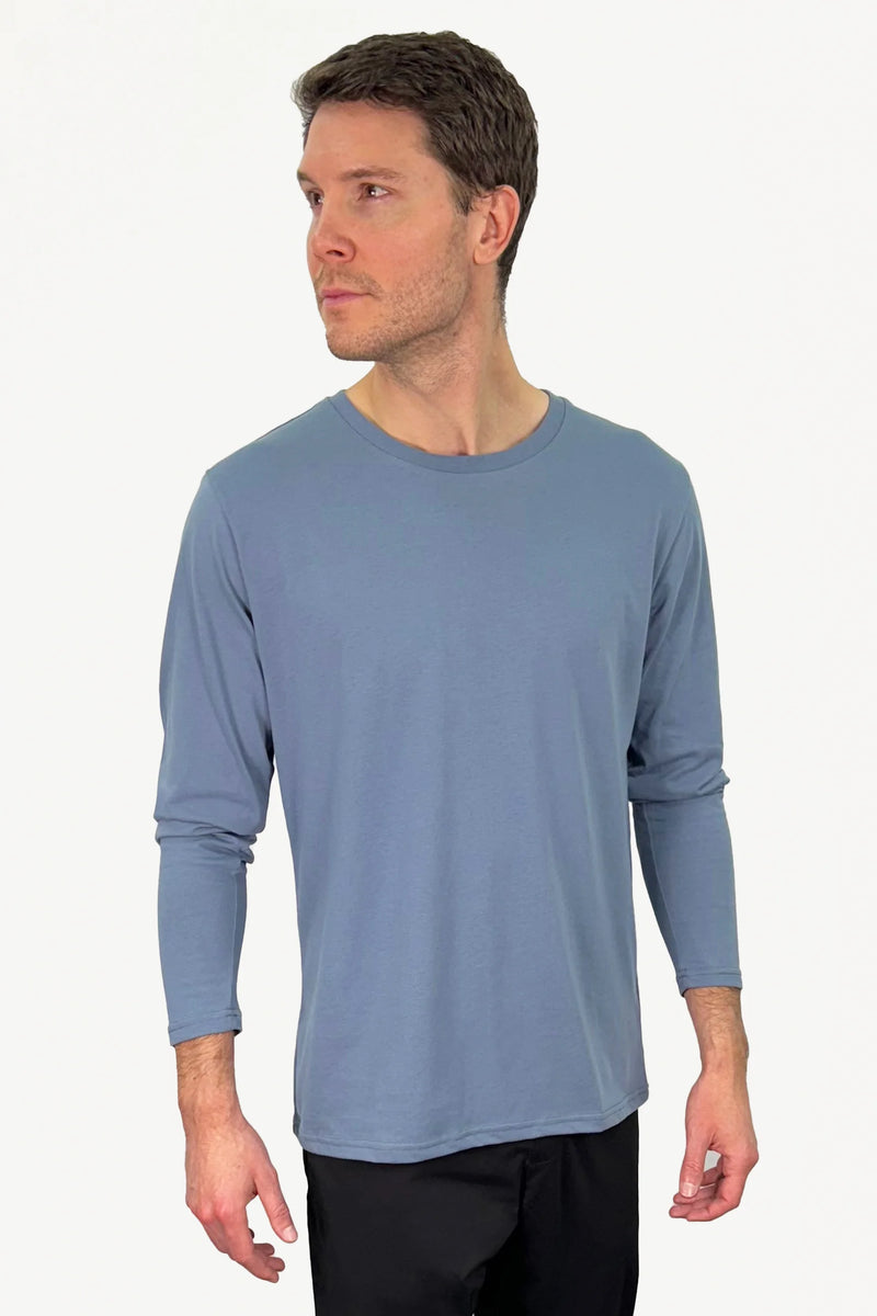 Long Sleeve Crew Neck - Blue Heaven