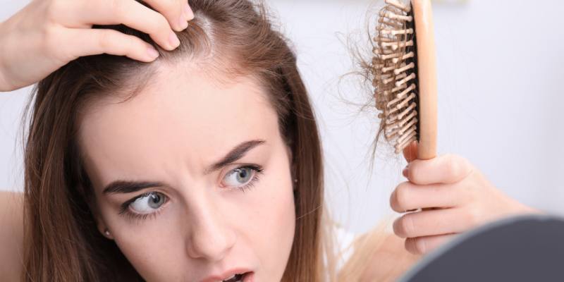 hair loss caused by stress