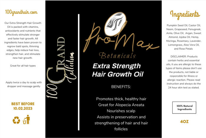 pro max hair growth oil